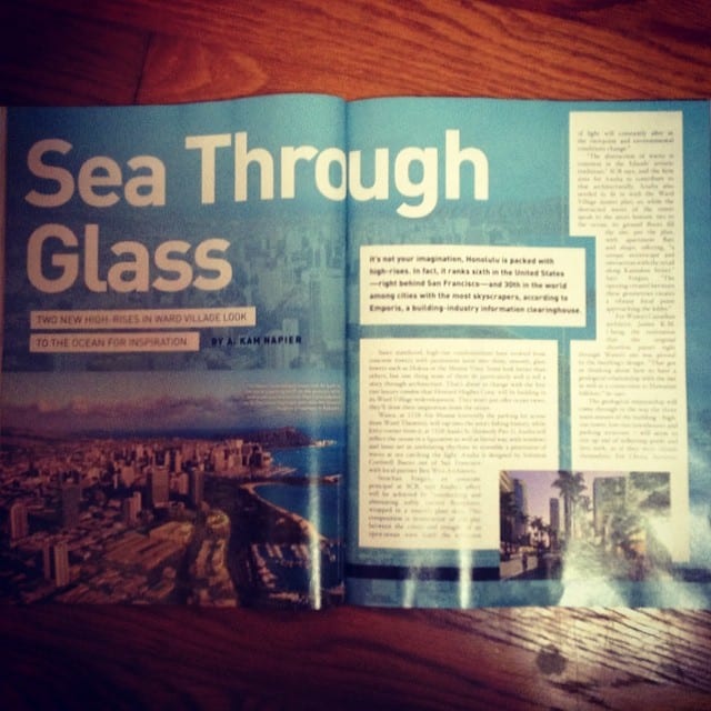 On newsstands now – The Ocean Issue from Hawaii Business Magazine! #WardVillage #HawaiiBusiness
