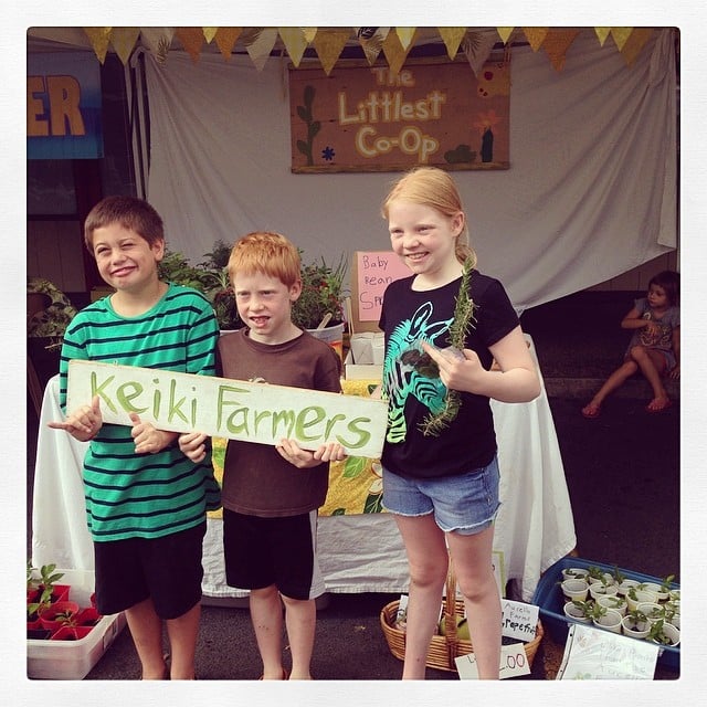 #TheLittlestCoop at the @alohafarmlovers #KakaakoFarmersMarket – kids who grow and sell their own plants! #madeinhawaii #growlocal