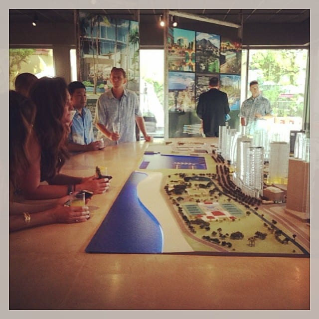 Brokers check out the @wardvillage Information Center at our Summer Broker Bash. #wardvillage