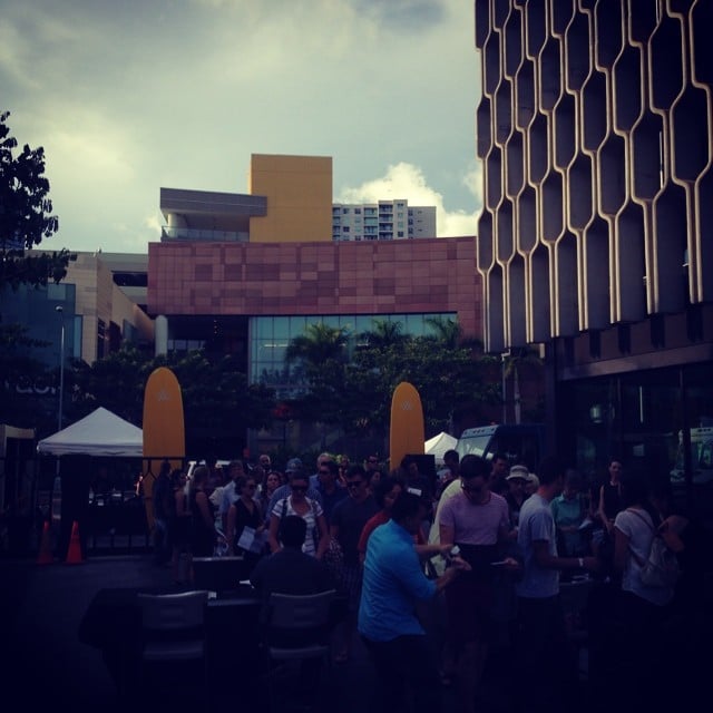 Full crowd at our first #CourtyardCinema tonight! #wardvillage