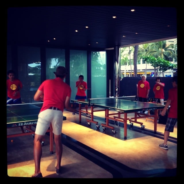 Free ping pong courtesy of Aloha Table Tennis in celebration of this month’s Courtyard Cinema film, Ping Pong Summer! #wardvillage