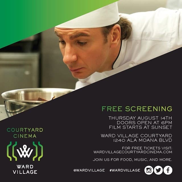 On August 14, we’ll be showing “Le Chef” at Courtyard Cinema! Visit www.wardvillagecourtyardcinema.com to reserve your free tickets today. #wardvillage #courtyardcinema #lechef