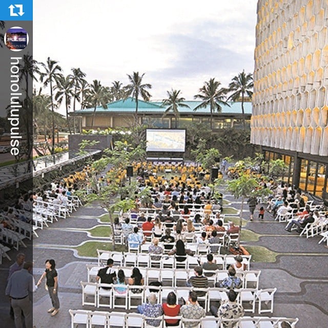 Mahalo @honolulupulse for the fantastic write up of #CourtyardCinema! Don’t forget to get your tickets for Rudderless showing on April 9th. Rudderless is rated R for language. #WeAreWard. • • • People are accustomed to going to Ward Village to see a movie at one of the Ward Stadium 16 theaters, at $8.50 to $12 a pop. But once a month they can take in a movie, free and al fresco, at the Ward Village Courtyard Cinema, a pop-up theater that sprouts up in the shadows of the iconic IBM Building. » Where: Ward Village Courtyard, 1240 Ala Moana Blvd. » When: 6:45 p.m. Thursday (approximate start time; movie begins at sundown) » Cost: Free » Info: www.wardvillagecourtyardcinema.com