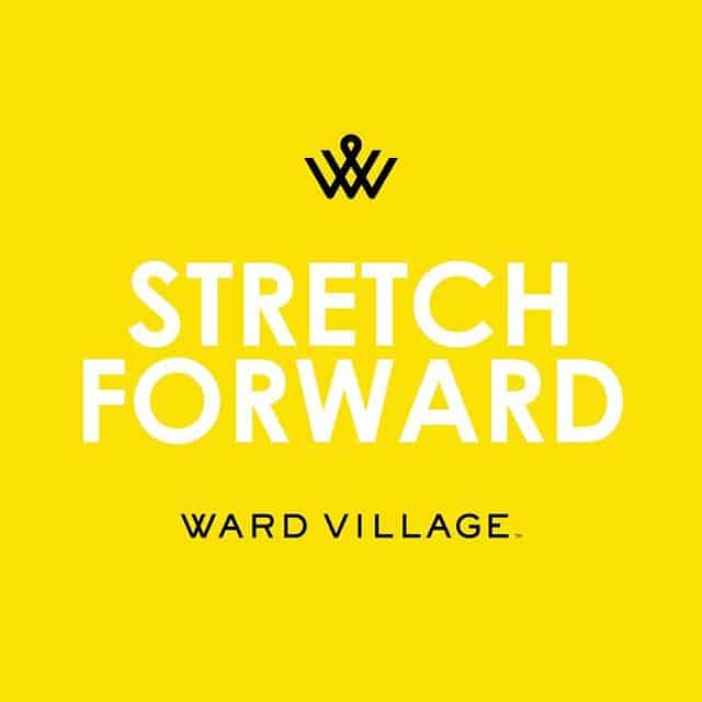 It’s a beautiful day for stretching. Free yoga in the courtyard starts at 5:30pm with core power yoga. Mats included. #weareward