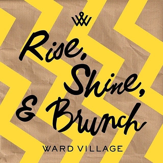 Wakey wakey, rise and shine – it’s #courtyardbrunch time! #weareward