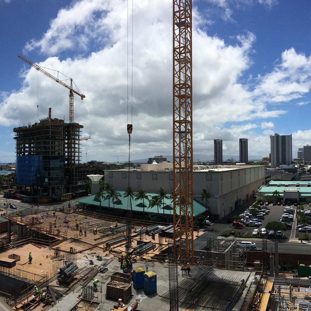 Enjoying the view of Waiea &amp; Anaha as we leave for the day. #WeAreWard #WardVillage #Waiea #Anaha #Hawaii #NoFilter #Honolulu