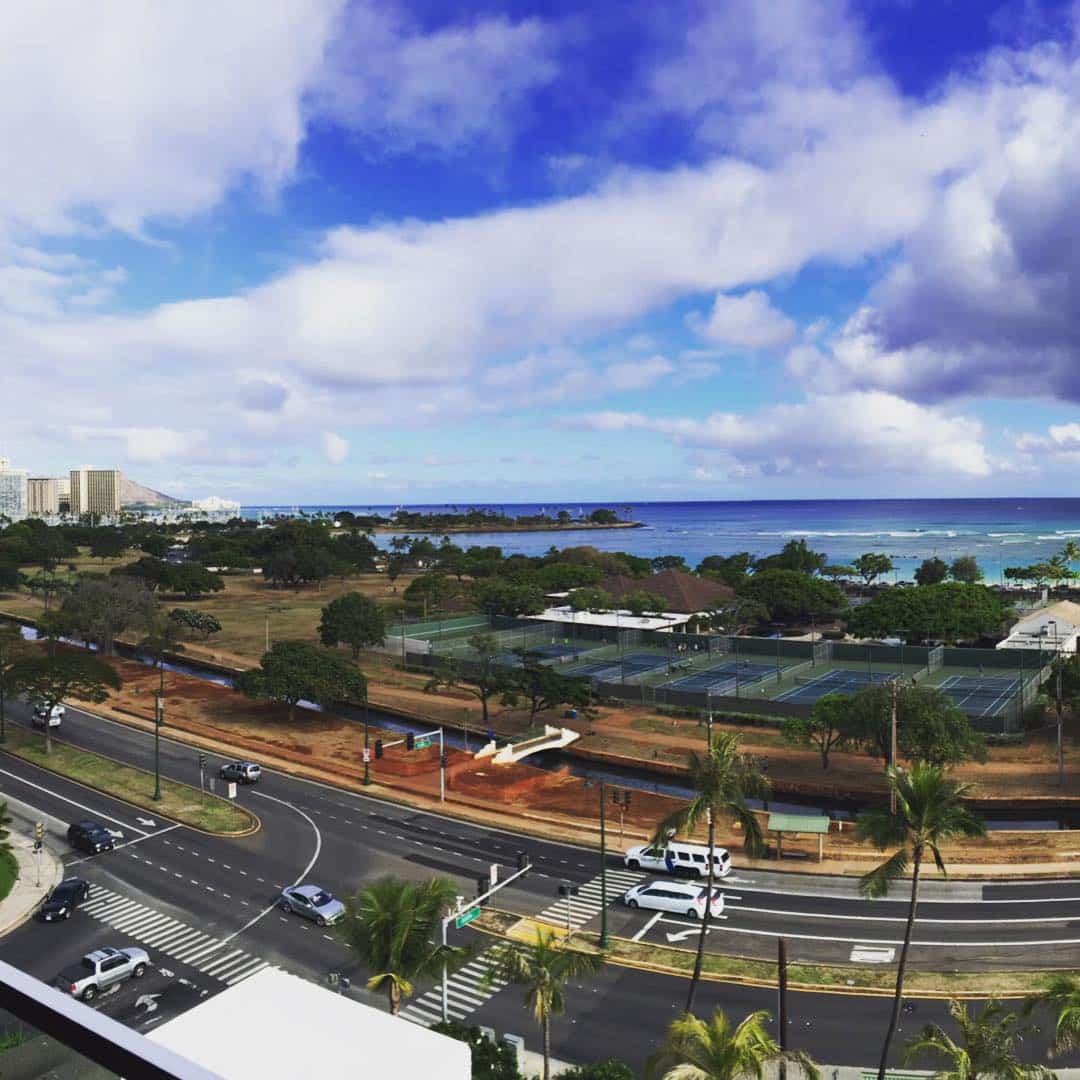 Happy Aloha Friday from the top of the IBM Building! #WeAreWard #WardVillage #AlaMoanaBeach #DiamondHead #Honolulu #Hawaii #AlohaFriday