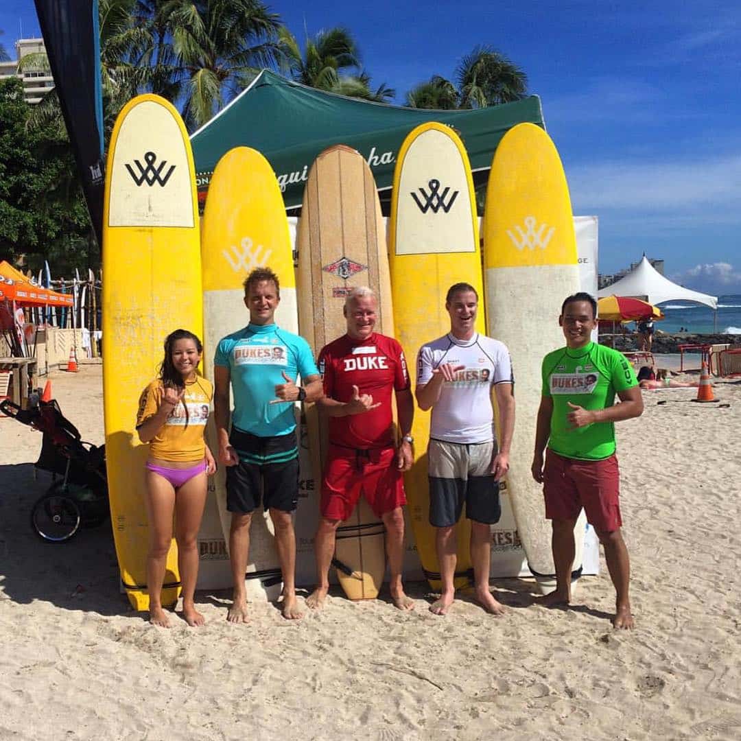 So proud of our @dukesoceanfest surf team! #WeAreWard #WardVillage #DukesOceanfest #surf #dukekahanamoku