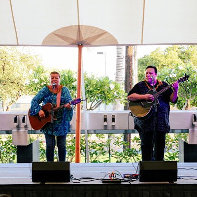 KONA NUI NIGHTS UPDATE: Robi Kahakalau & Jeff Rasmussen will be playing at tonight’s event! See you all in 2 hours at the Ward Village Courtyard. Admission is FREE. :) #WeAreWard #WardVillage