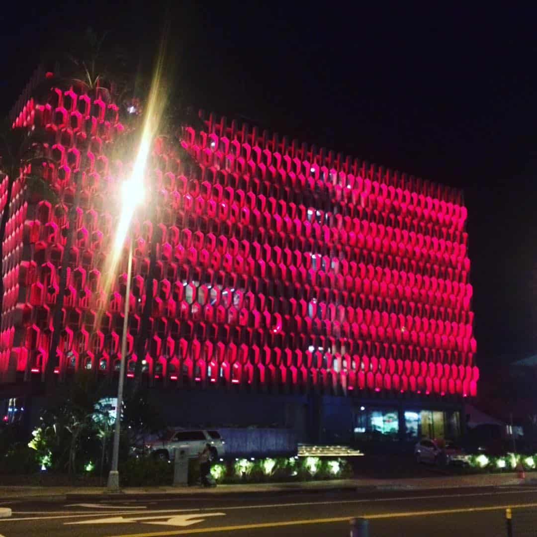 It’s #NationalBreastCancerAwareness and we’re lighting up the IBM Building in honor of that from now through the 30th!  #WeAreWard #WardVillage