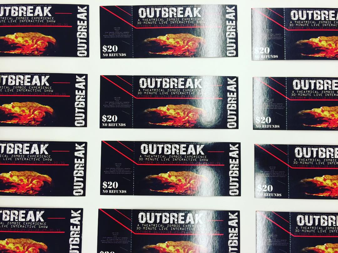 Who's taking home one of these ticket 4-packs to @theoutbreakexperience? Find out during hour!!! And if you haven't entered, here's your chance! Follow @wardvillage & @theoutbreakexperience & leave a comment down below tagging 3 friends you would take if you entered this zombie-infested warehouse.