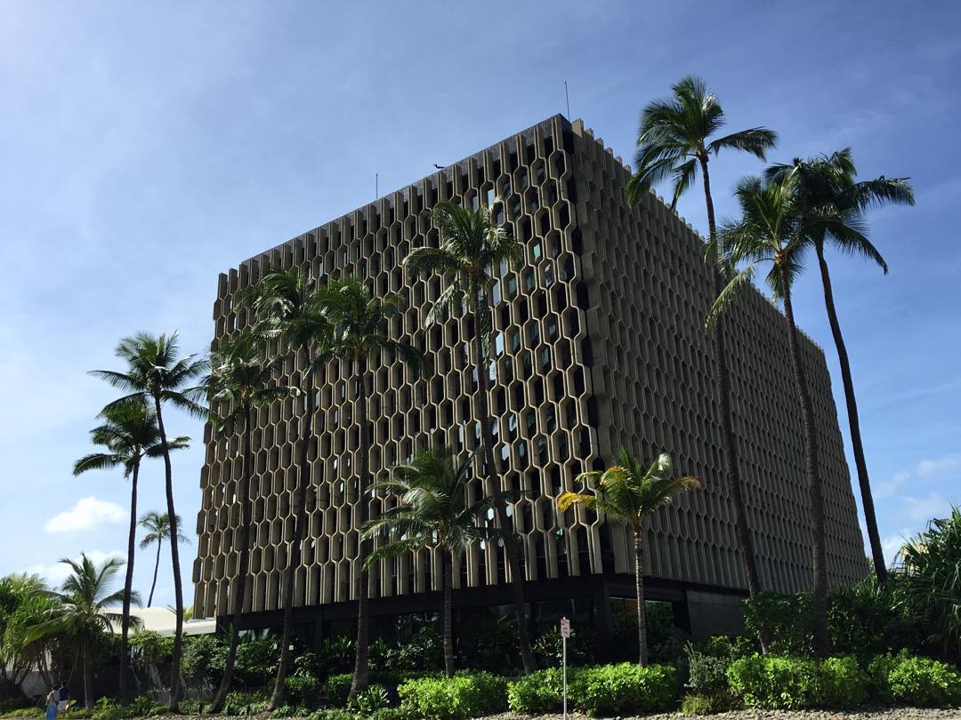 Loving this perspective of the IBM Building!  #WeAreWard #WardVillage #IBMBuilding #Honolulu #NoFilter