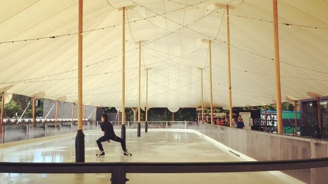 Prepping for opening day! ☃️ #WeAreWard #WardVillage #WardWinterVillageIceRink