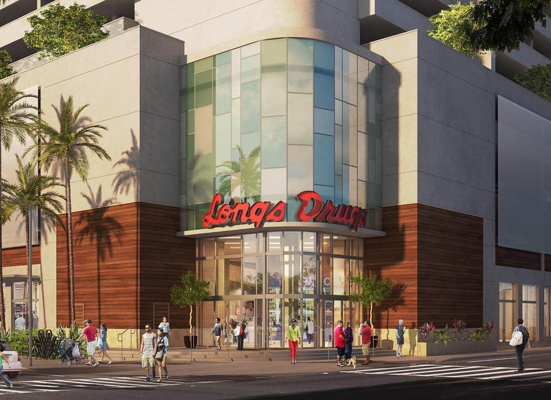 #LongsDrugs, Hawaiʻi’s favorite drug store, will become a part of the Ward Village neighborhood and will be located on the ground floor of @kekilohana #WeAreWard #WardVillage #Hawaii #Honolulu