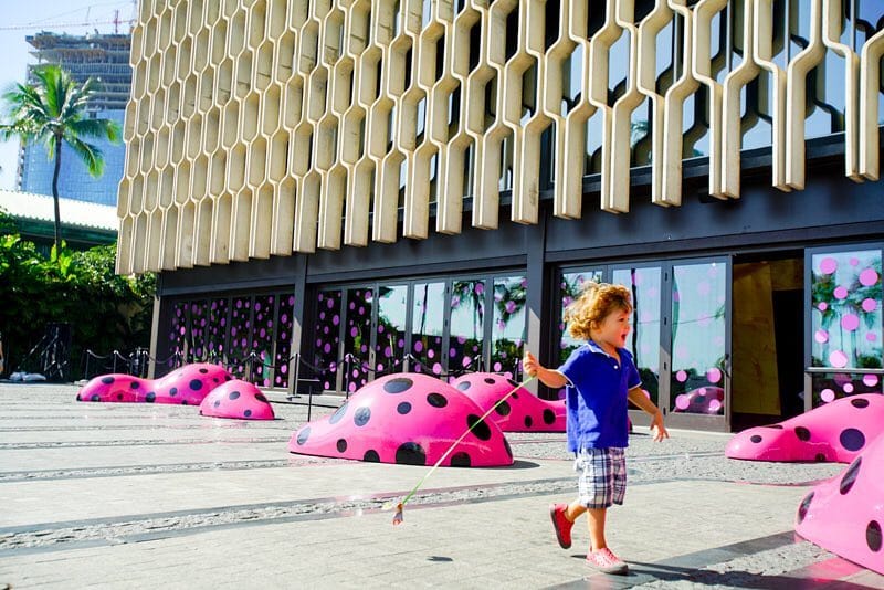 Have you heard about our #kusama contest for keiki? Color page 11 of our coloring book, then turn it with your name, contact info & age for a chance at a year of @menchieshawaii & 4 tickets to @consolidatedtheatresward16! #WeAreWard #KusamaAtWard #alohakusama #honolulubiennial