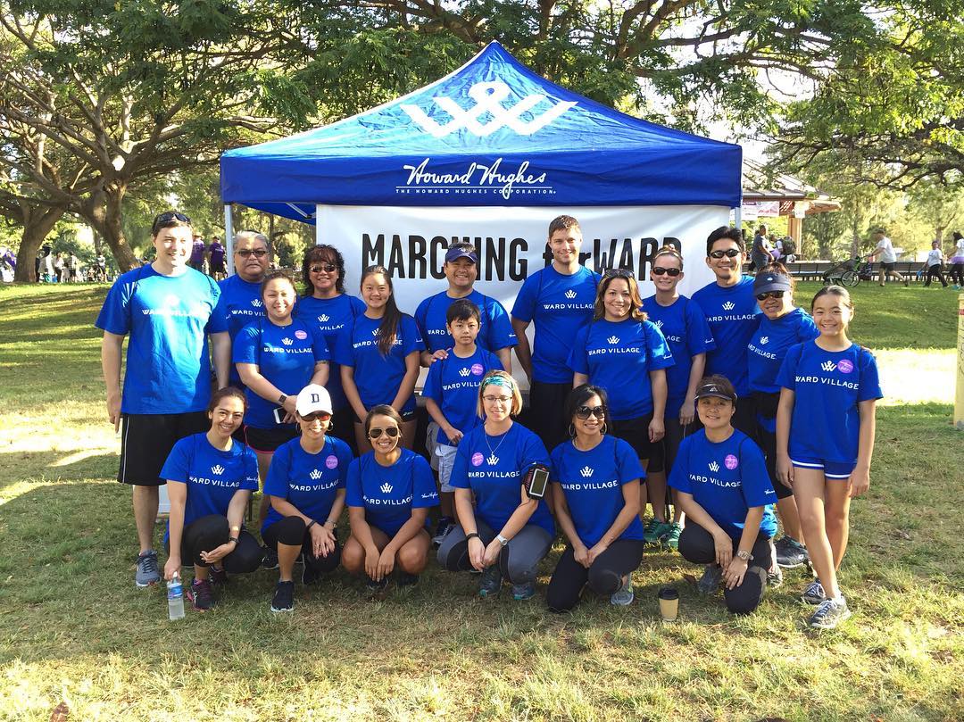 We’re at the March for Babies this morning. Say hello if you spot our blue shirts. #WeAreWard #wardvillage #marchforbabies #marchofdimes #waikiki