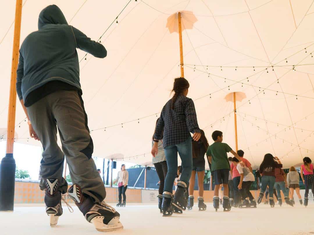 Today’s the last day to skate at the Ice Rink! Join us on the ice until 9:00pm tonight. #WeAreWard