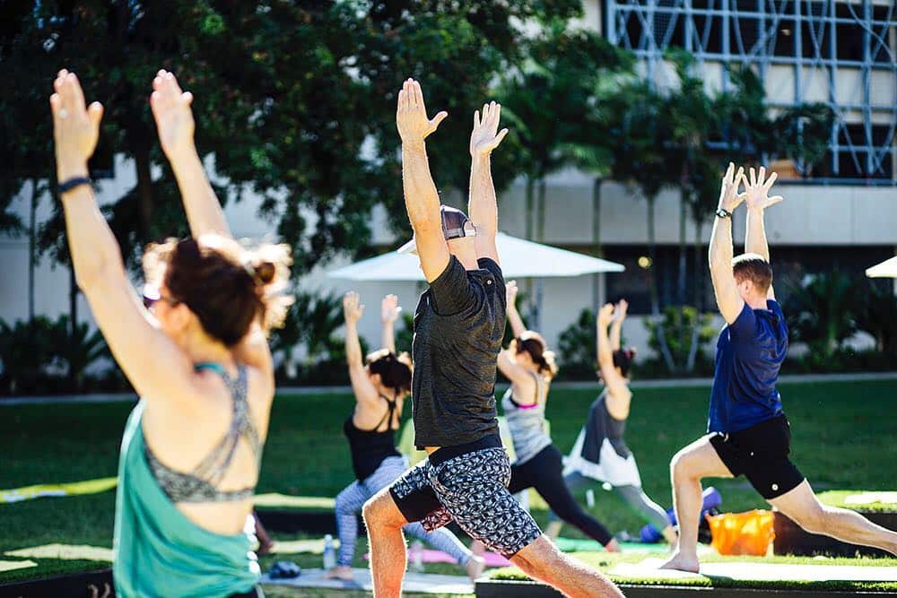 See you yogis in the courtyard tonight for yoga & wine! Class is free and begins at 5:30pm. #WeAreWard