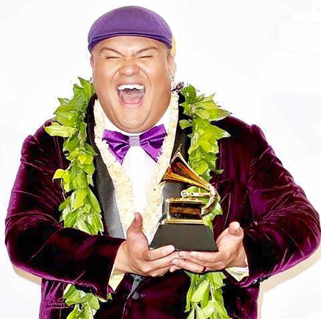 We’re as stoked as @kalanipeamusic is in this photo when he won a #Grammy, because he’s playing LIVE at Kona Nui Nights this Wednesday! PLUS, admission is free. RSVP through the link in bio. #WeAreWard