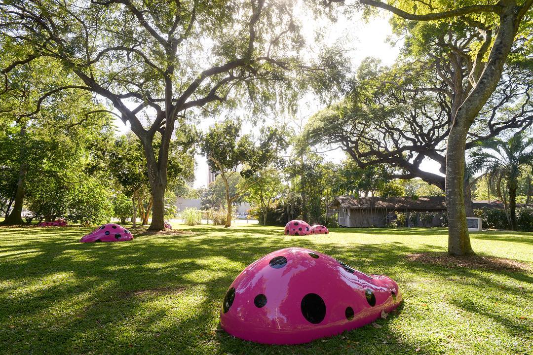 Watch @supercw’s takeover of our stories for a chance to win a Yayoi Kusama Louis Vuitton vintage bag! #WeAreWard | Image Courtesy of the artist &amp; @honolulubiennial Foundation. Photo by Chris Rohrer
