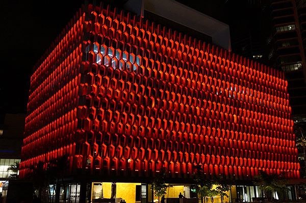 On October 7th & 8th, the IBM Building is lit up in red in honor of the National Fallen Firefighters Memorial Weekend. #weareward