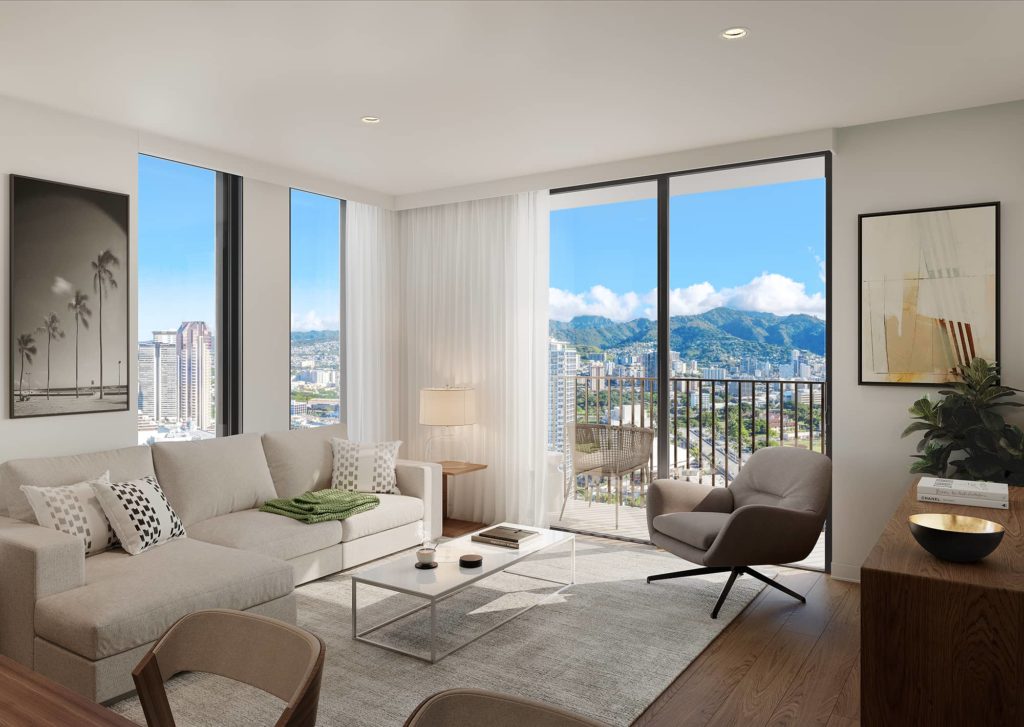 Aalii Residence 2B-D Living Room