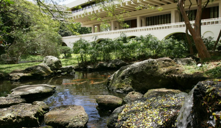 Japanese Garden at the East West Center, photo courtesy of the East West Center