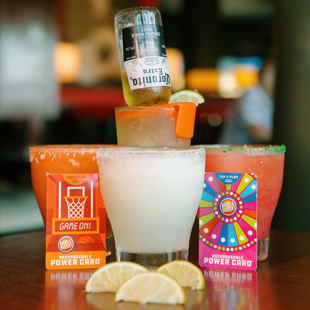 It’s National Margarita Day!  And at Dave and Busters, you can have your pick of Strawberry Watermelon, Strawberry Mango, Patron, or a Coronarita. Viva tequila! 🍋 #WeAreWard