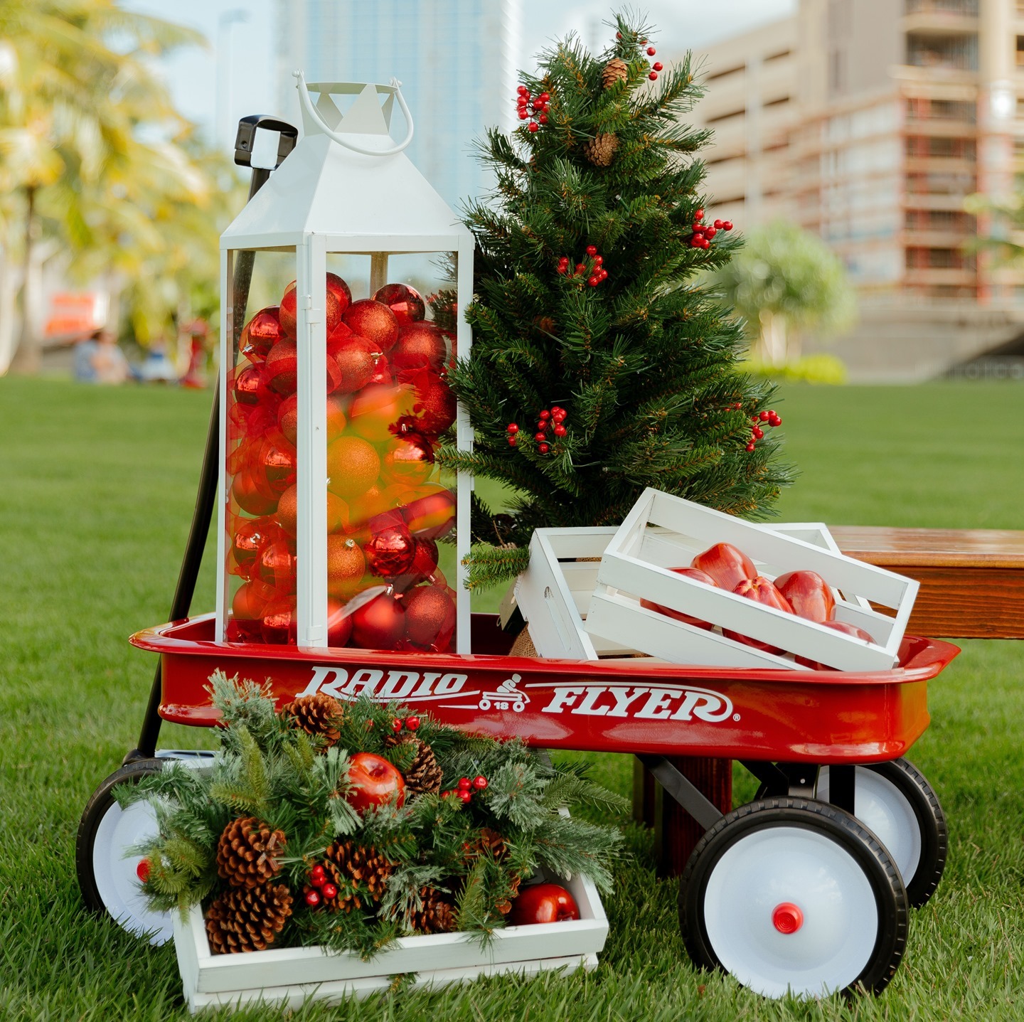 Don’t miss your last chance to check out our festive holiday decor at the Kakaako Farmers Market this Saturday from 8am-12pm. Enjoy some delicious local bites and take in the spirit of the season.  #WondersofWard #WardHoliday