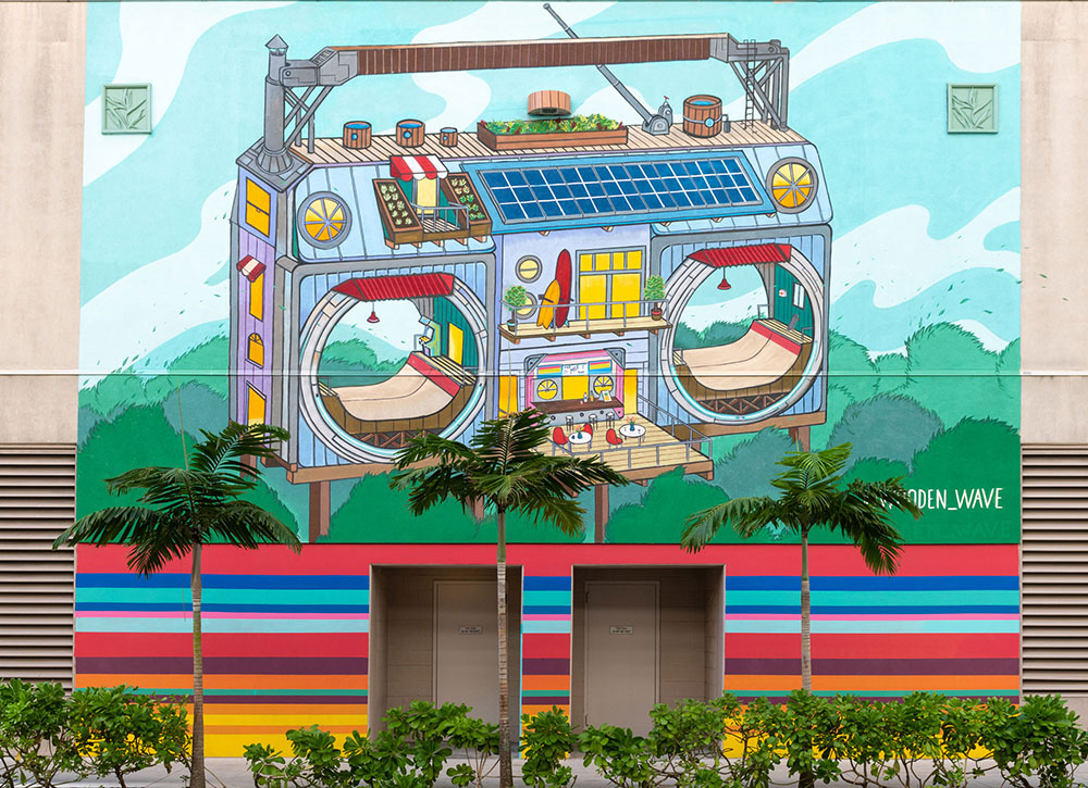 street art looks like a radio