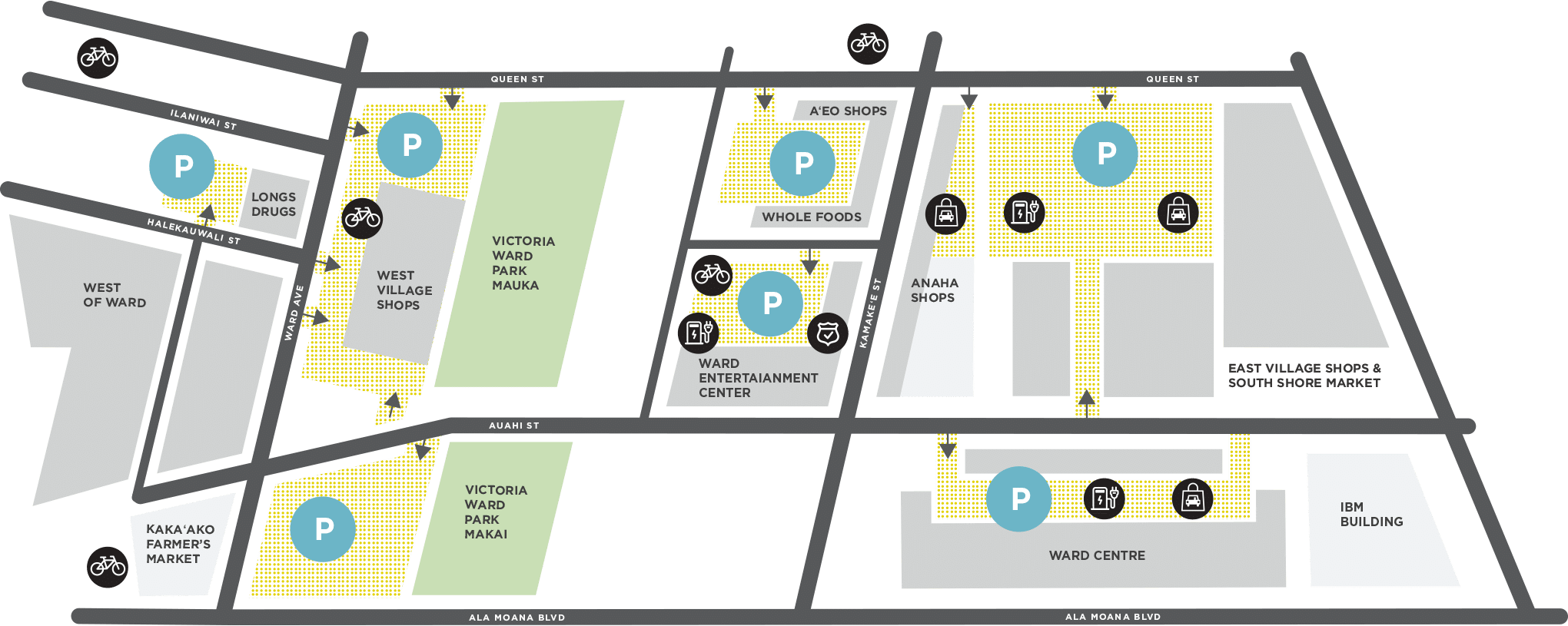 Ward Village Parking Map
