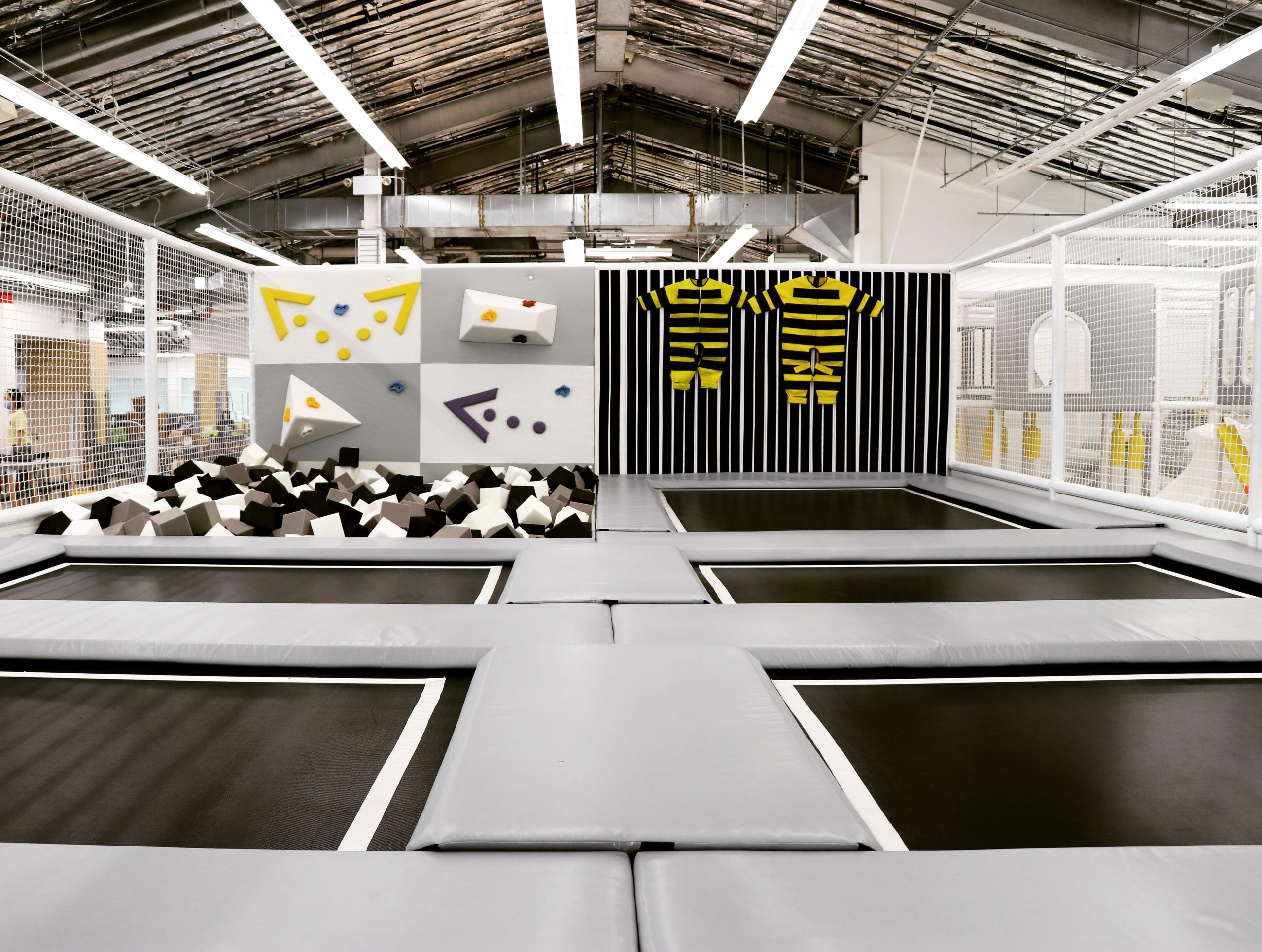 Trampoline area at Kids City Adventure in Honolulu, Hawaii. Photo Credit: Ward Village.