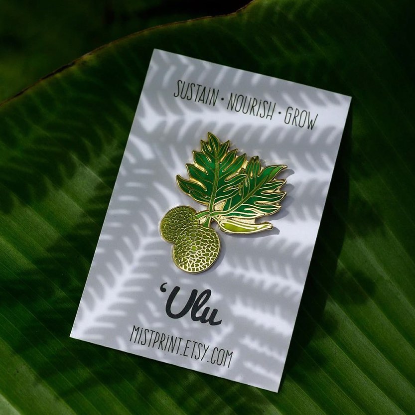 You may know ‘ulu as the tropical fruit found in aunty’s backyard, but did you know that it is a symbol for sustainability and works as an offering of nourishment for the growth of others? Show your appreciation for the people in your life with this ‘ulu @misteemu pin from @mori_hawaii