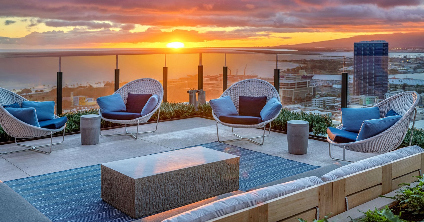 ‘A’ali’i is a modern interpretation of island living, with thoughtful, well-designed residences complemented by a host of amenities designed to be an extension of your home. Enjoy a pool deck with private lounges and multiple recreation areas, as well as the Lānai 42 Sky Deck, a rooftop sanctuary 400 feet above the sea. Learn more at www.aaliiwardvillage.com.