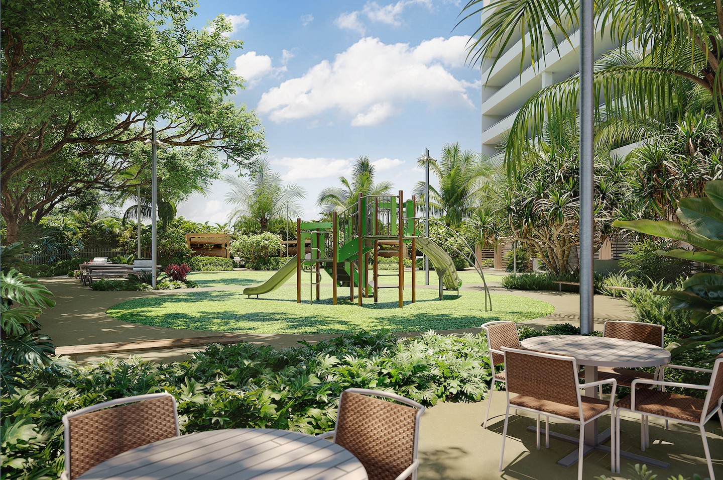 Ulana at Ward Village balances a modern aesthetic with green space and open-air recreational spaces that invite you to relax and gather with loved ones. Amenities including reservable cabanas, barbeque grills and Ulana Lawn with a children’s play area — right outside your front door. Application pick up is available at the Ulana showroom now through December 31st.