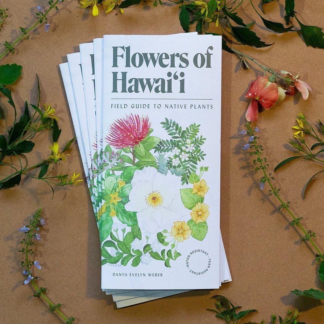 Before your next outdoor adventure, visit Nā Mea Hawaiʻi @nativebookshi in Ward Centre to pick up the Flowers of Hawaiʻi Field Guide . This water-resistant paper guide will help you identify 60 Hawaiian plants and flowers found throughout the island.