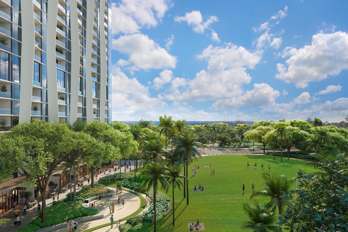 Come this fall, Kō‘ula residents will enjoy resort-style amenity spaces as well as the lush green space of Victoria Ward Park as their backyard, the perfect place for picnics and play time. Click the link in bio to learn more about the thoughtfully designed spaces and nature surrounding Kō‘ula.
