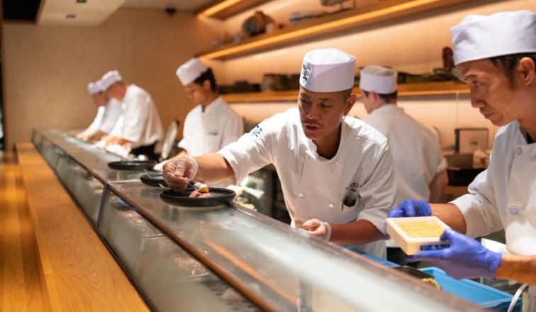 Sushi chefs at Robata JINYA