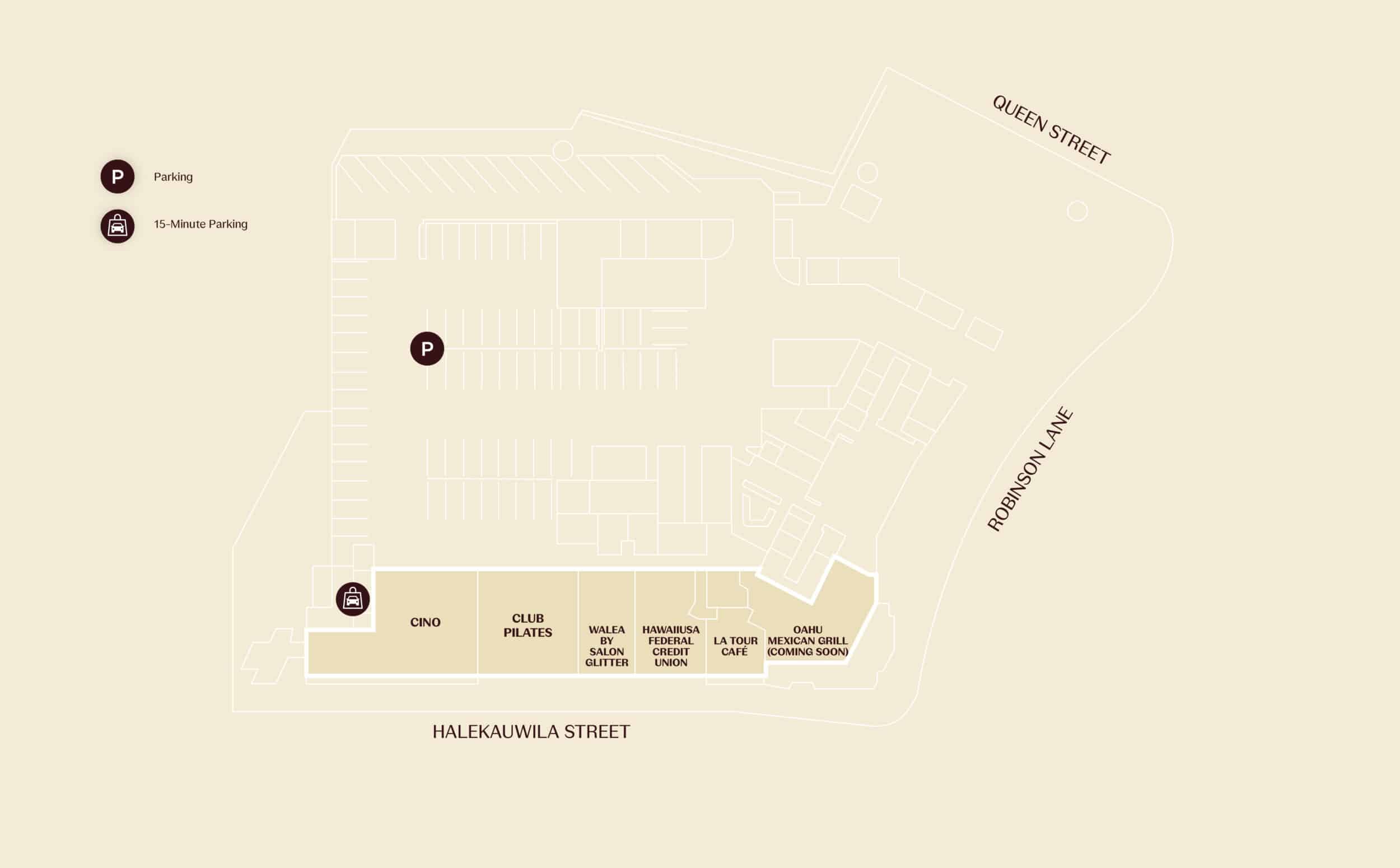 ‘A‘ali‘i Shops Floorplan