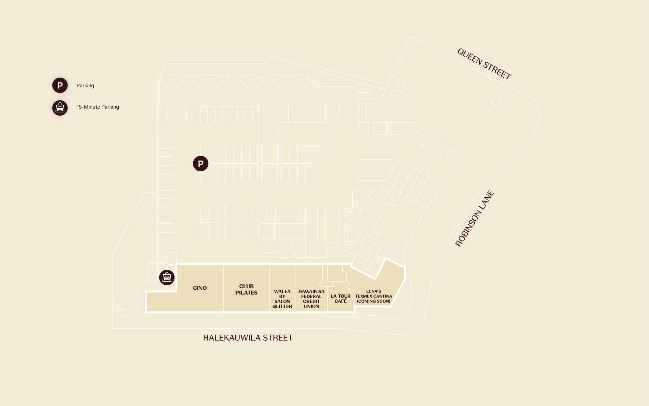 ‘A‘ali‘i Shops Floorplan