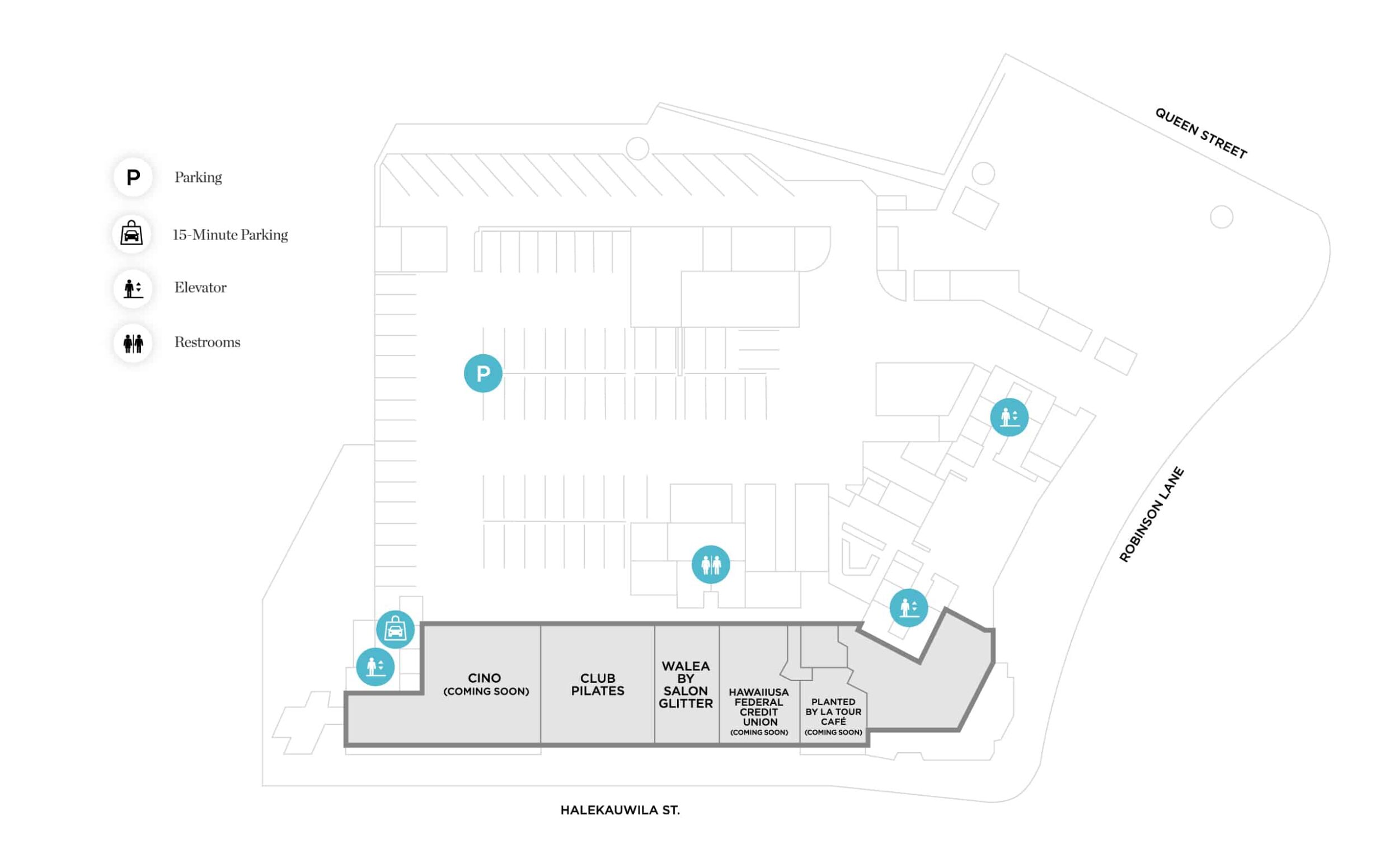 ‘A‘ali‘i Shops Floorplan