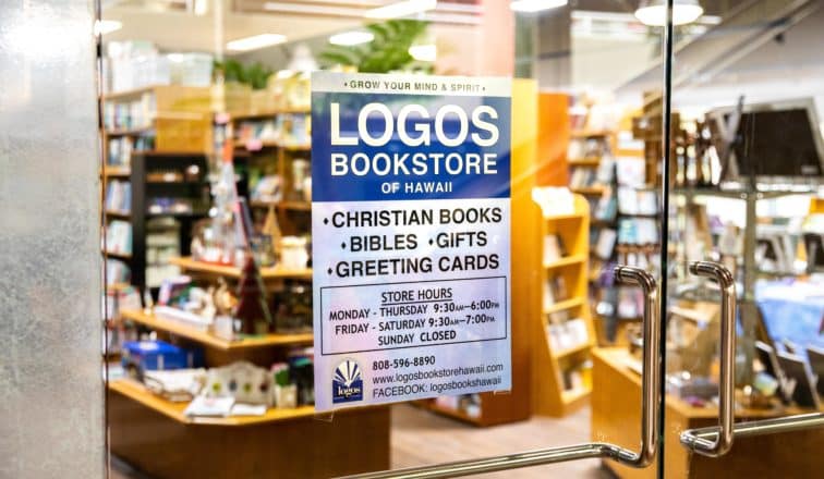 Logos Book Store Sign