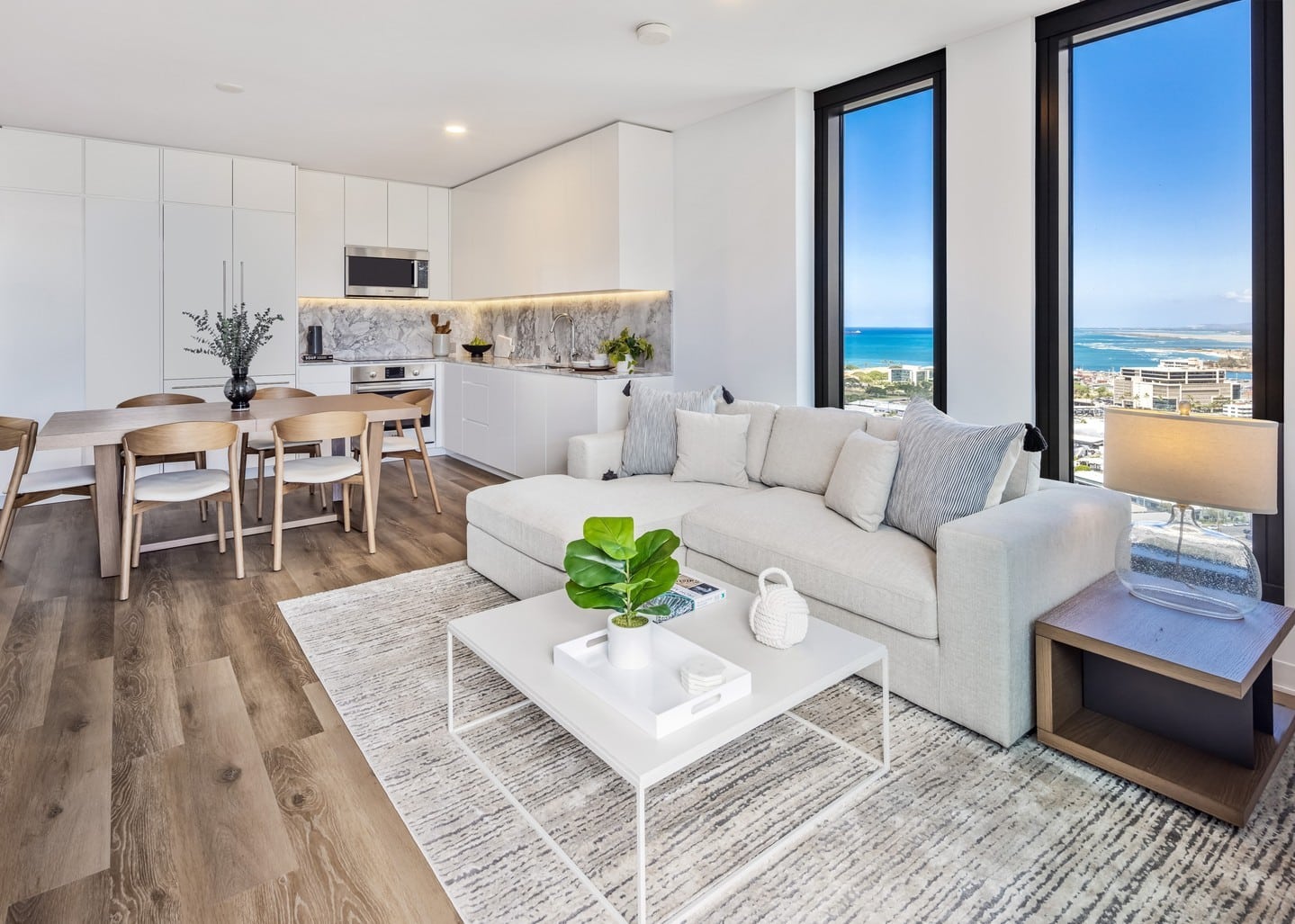 At ‘A‘ali‘i, experience modern kitchens with island views and premium finishes by renowned interior designer @lrottet. Learn more about these furnished, move-in ready residences at the link in our bio.