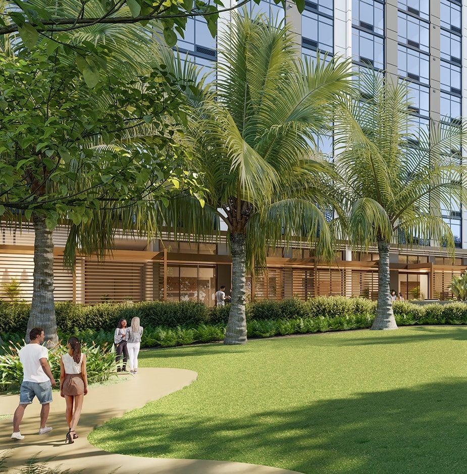At Ulana, residents will have access to large, open green spaces, and a planned retail corridor on Auahi Street, which will serve as a place to connect with friends, family, and neighborhood. Learn more at the link in our bio.